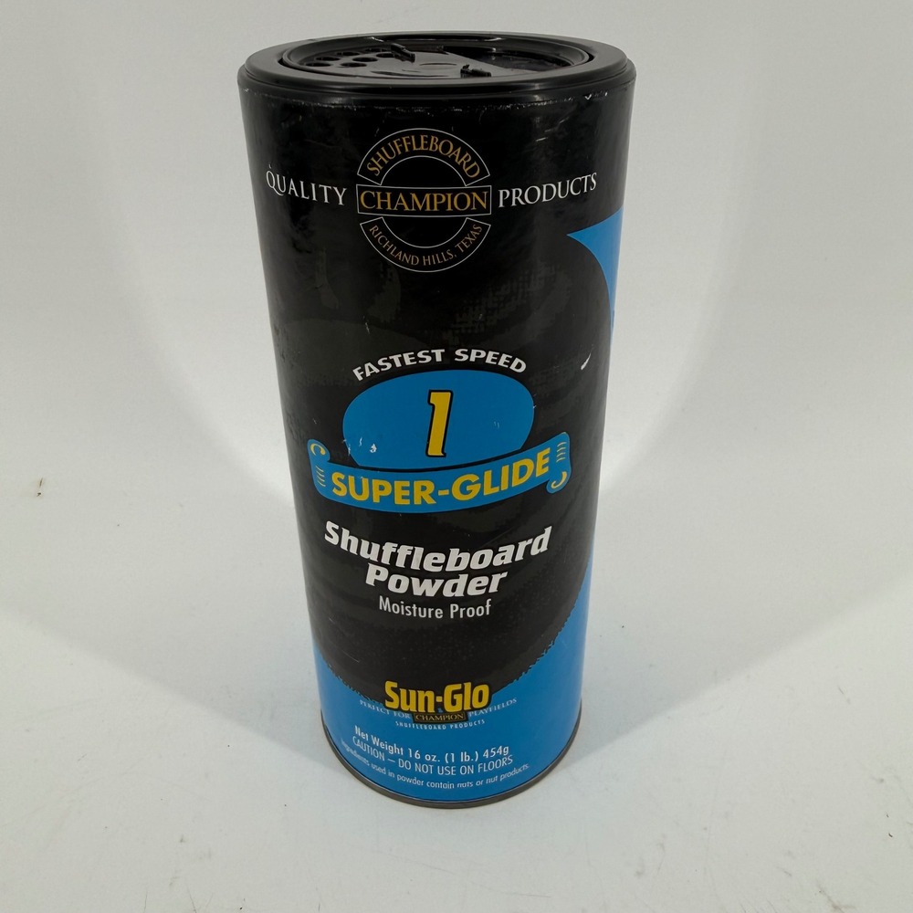 Sun-Glo Speed 1 Super-Glide Shuffleboard Powder 16oz Champion Quality Wax